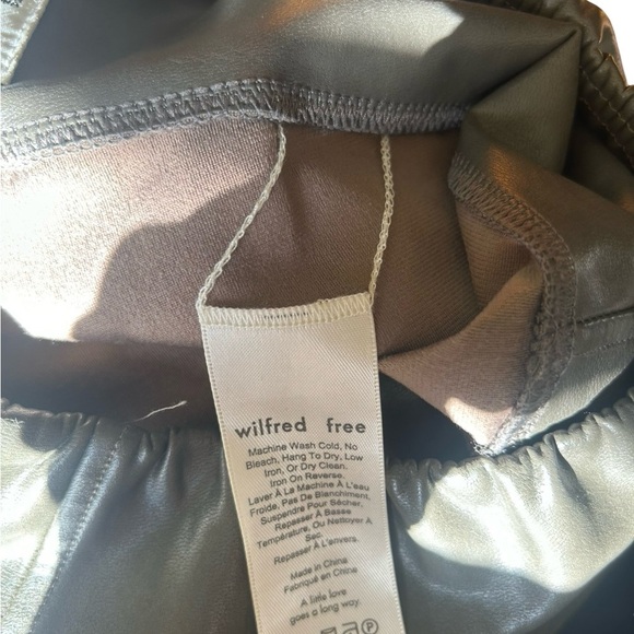 Aritzia Wilfred Free Daria Ankle Vegan Leather Leggings XXS - Picture 6 of 8